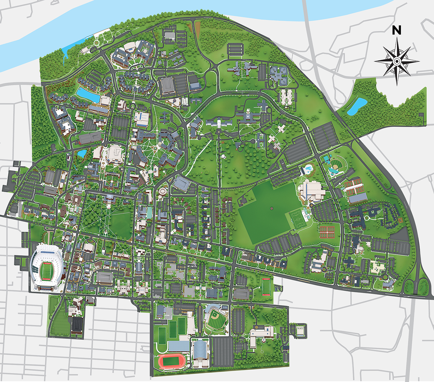 Bicentennial Memorial Landscape Map